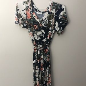 Floral Maxi Maternity Dress - Size Medium